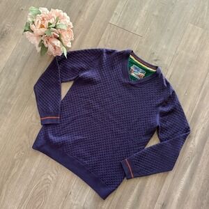 Men's Robert Graham Purple Knit Classic Sweater